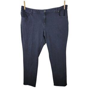 Coldwater Creek Black Jeans Plus 22W 44x31 Denim Stretch pants Womens 22 Charcoa